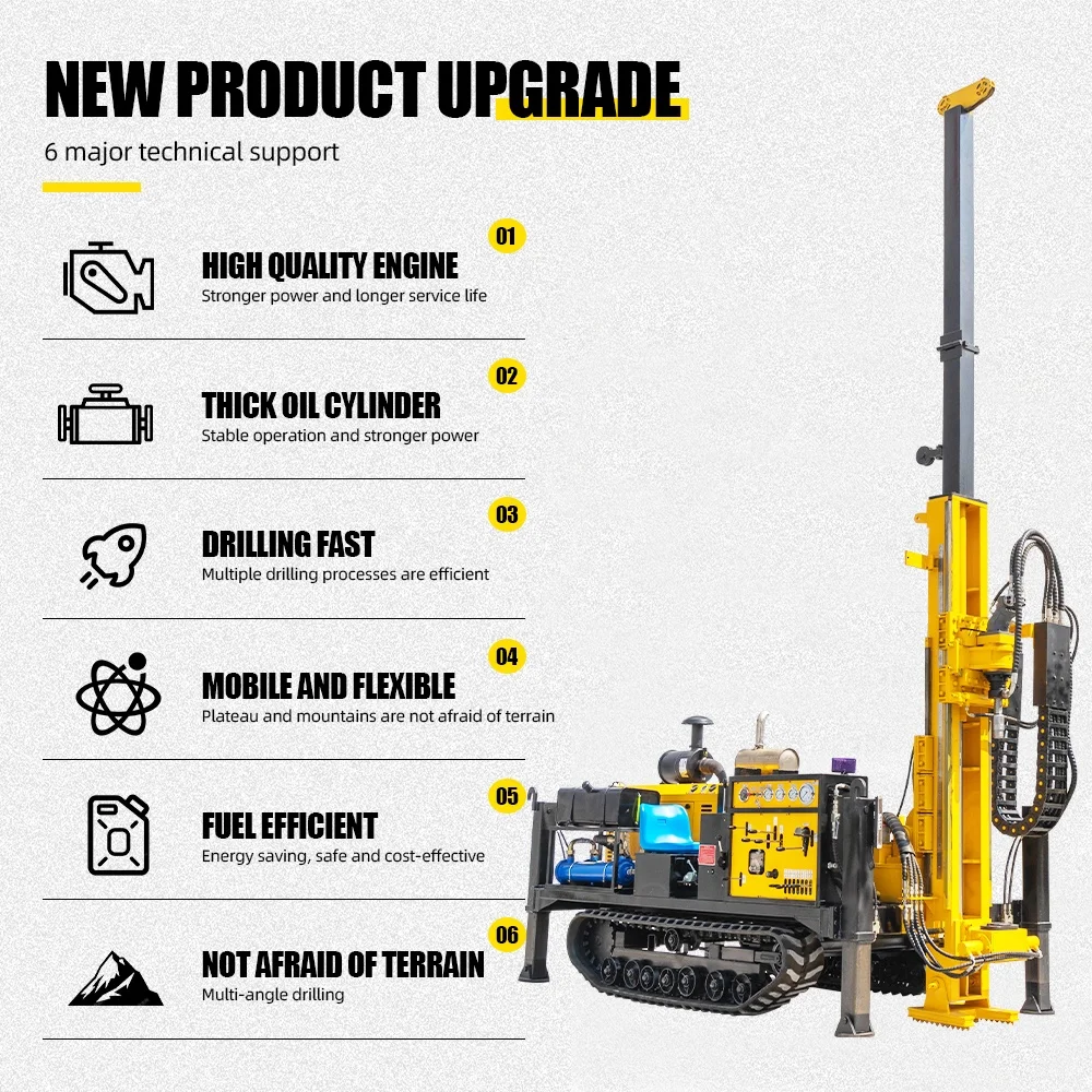 crawler gold mine portable core drilling machine price exploration drill rig