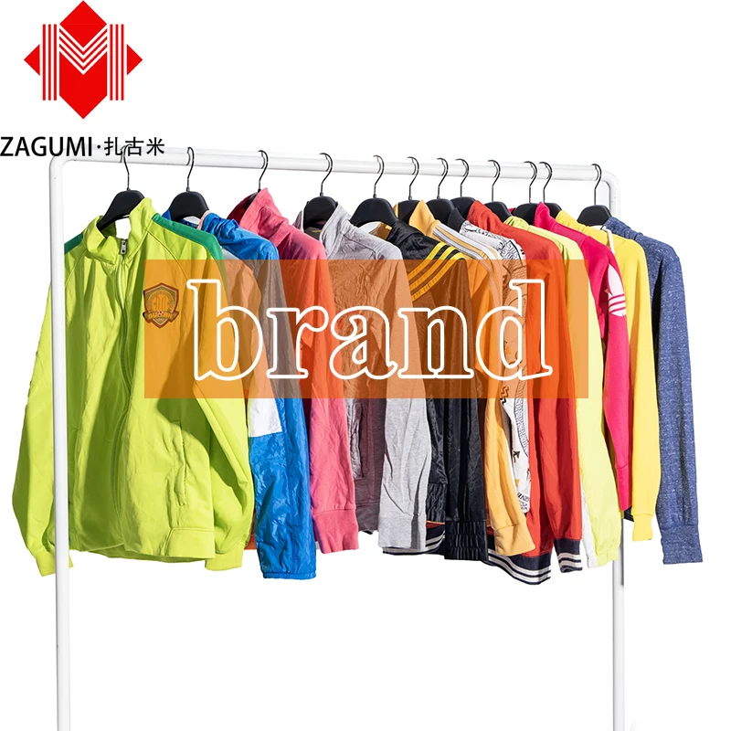 Export Containers Second-Hand International Brand Hoodies Thrift Sport Clothes Used Jackets Branded Bales Used Branded Clothes