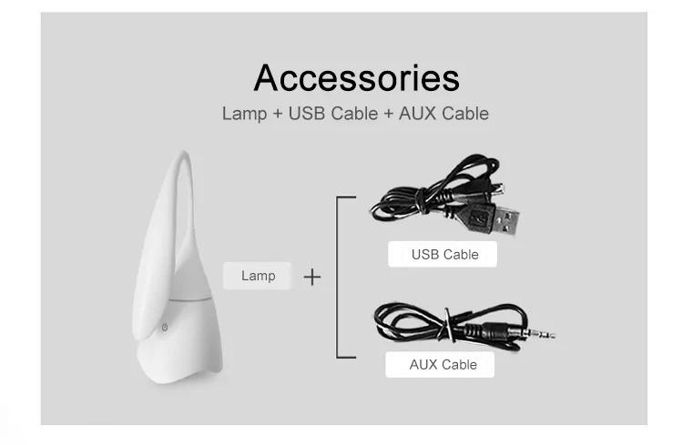 Светодиодная настольная лампа с Bluetooth динамиком и сенсорным управлением Офисная
