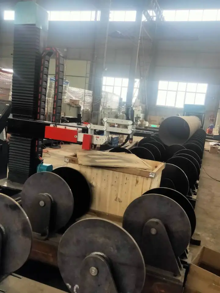 Big Metal Round Pipe Profile CNC Plasma Beveling Cutting Machine