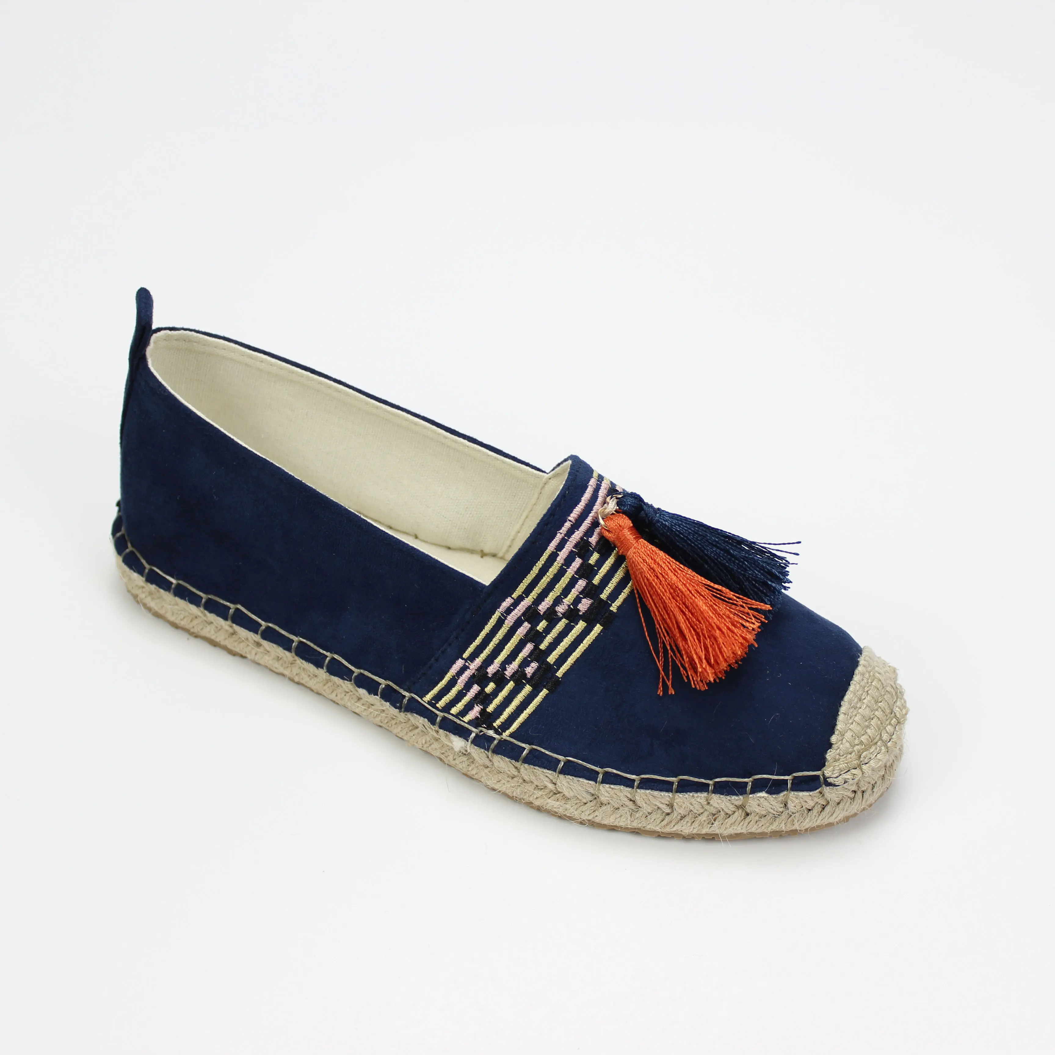 
upper microfiber casual woman TPR outsole woman shoewith tassels 