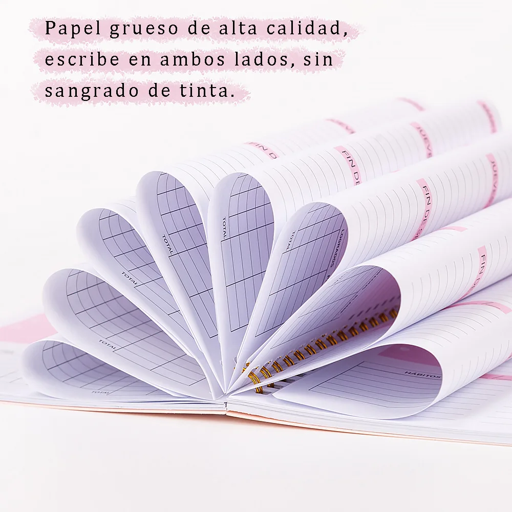 Новая ежедневная благодарность 6 месяцев самопомощи Cuaderno A5 пользовательские либреты повестка дня Cahiers Planner Journal для