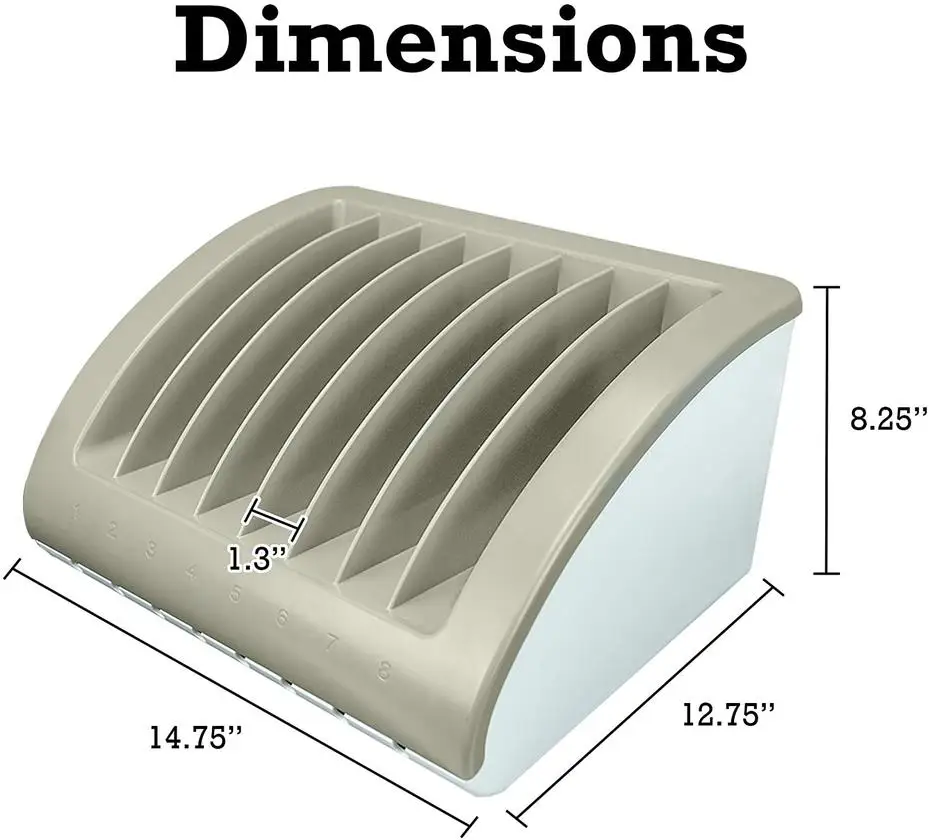 Portable Charging Station for 8 ipads tablets Chromebooks Office mobile phone laptop Desktop Charging Hub