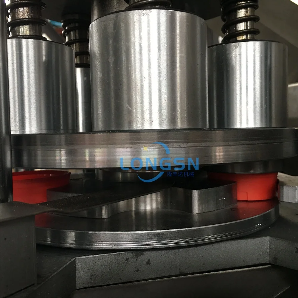 China Manufactory Automatic plastic water bottle cap slitting folding machine