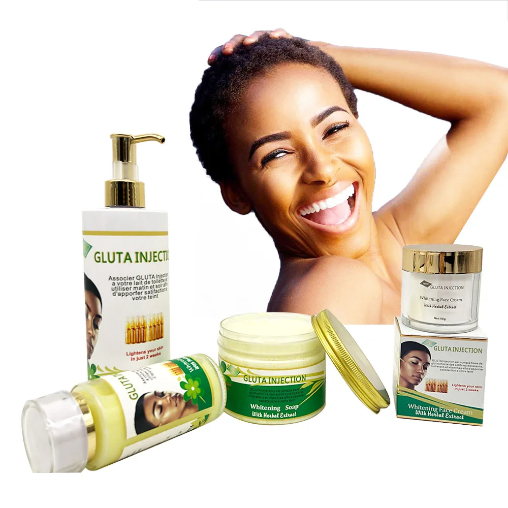 Natural Organic Herbal Extract Gluta Super Whitening  Brightening Moisturizing Remove Pimple Dark Spot Skincare Set
