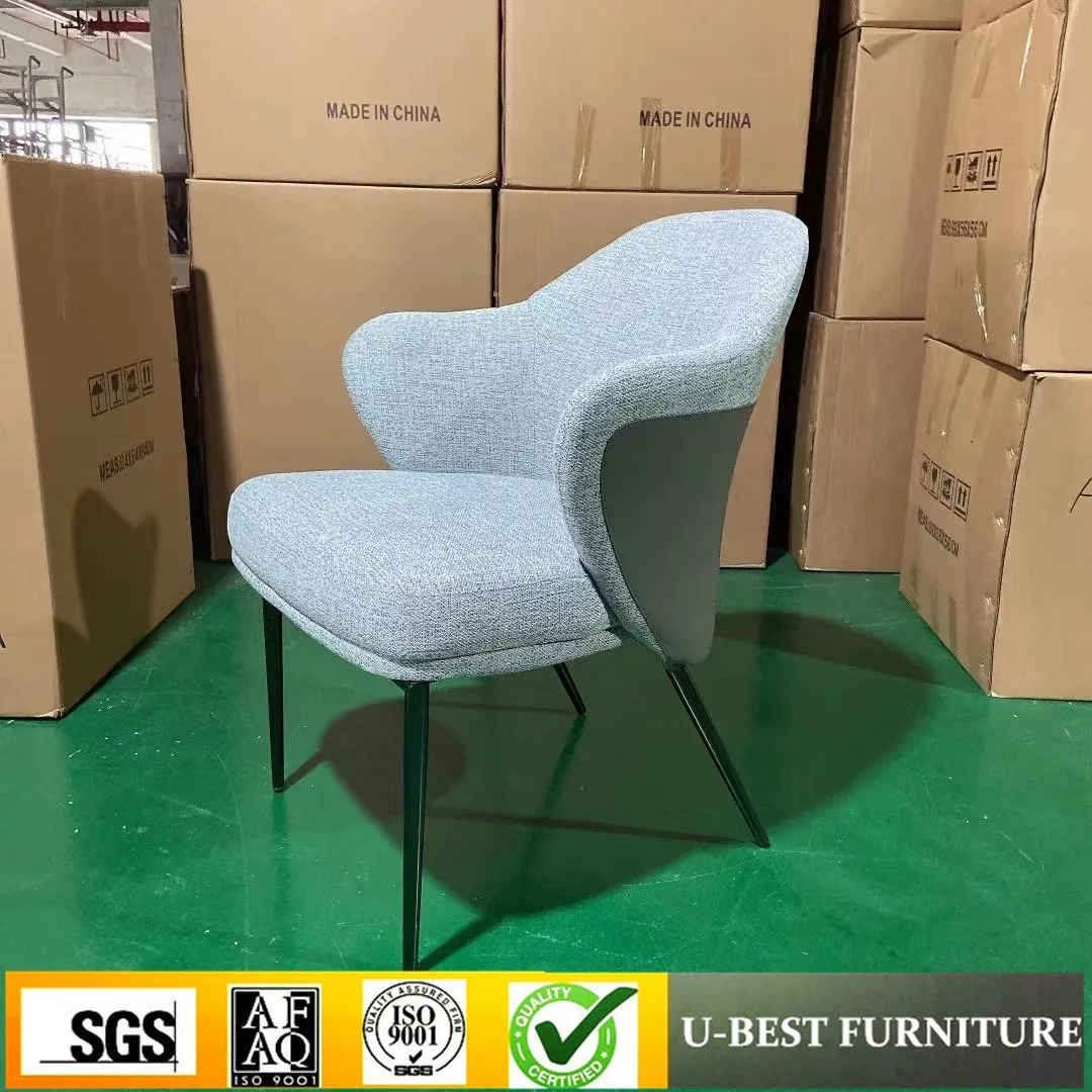 Sales Department Reception Negotiation Chair Italian Minimalist Household Dining Chair Designer Model Room Backrest Armchair
