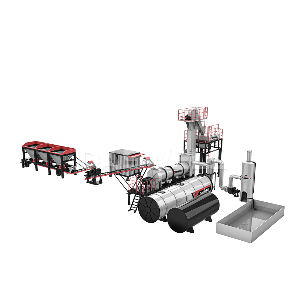 Capacity 60-160tph hot mix asphalt plant mobile asphalt plant forsale