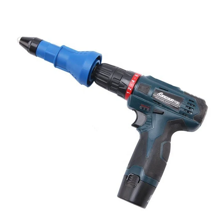 Excellent type stainless steel cordless electric automatic Adapter rivet gun
