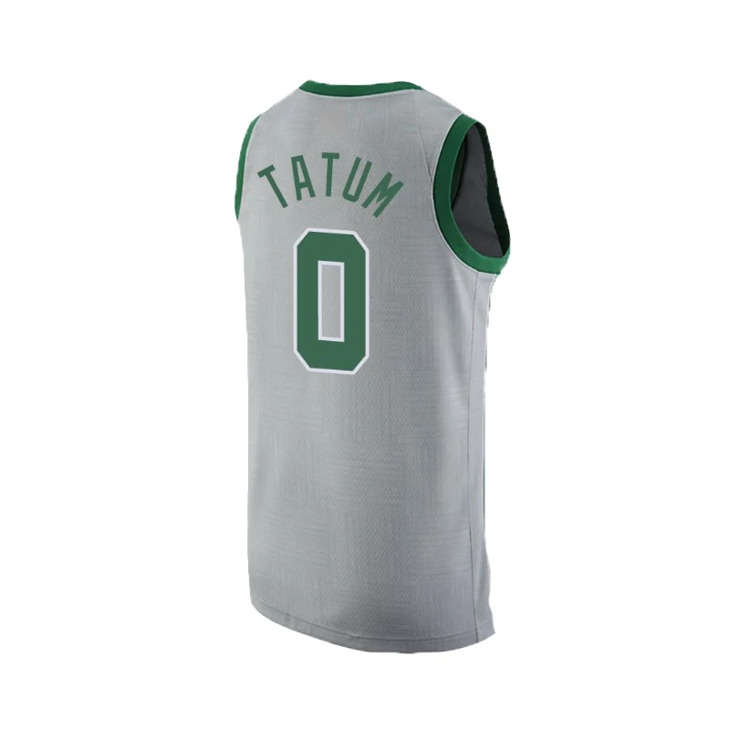 Вышитая мужская майка #0 для баскетбола Jayson Tatum