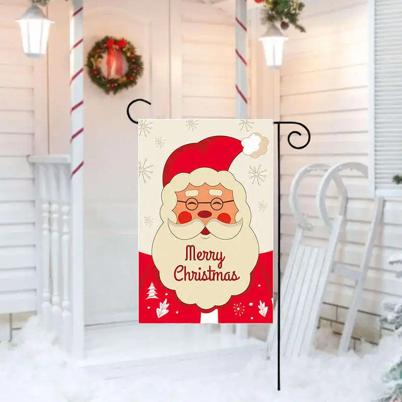Huiyi Christmas Garden Flag Double Sided Holiday Yard Decorative Flag