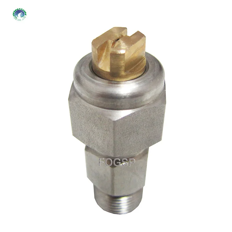 1/4TT+U SS Brass Three-Piece Uni Jet Flat Jet Spray Nozzles, Metal Spray nozzle