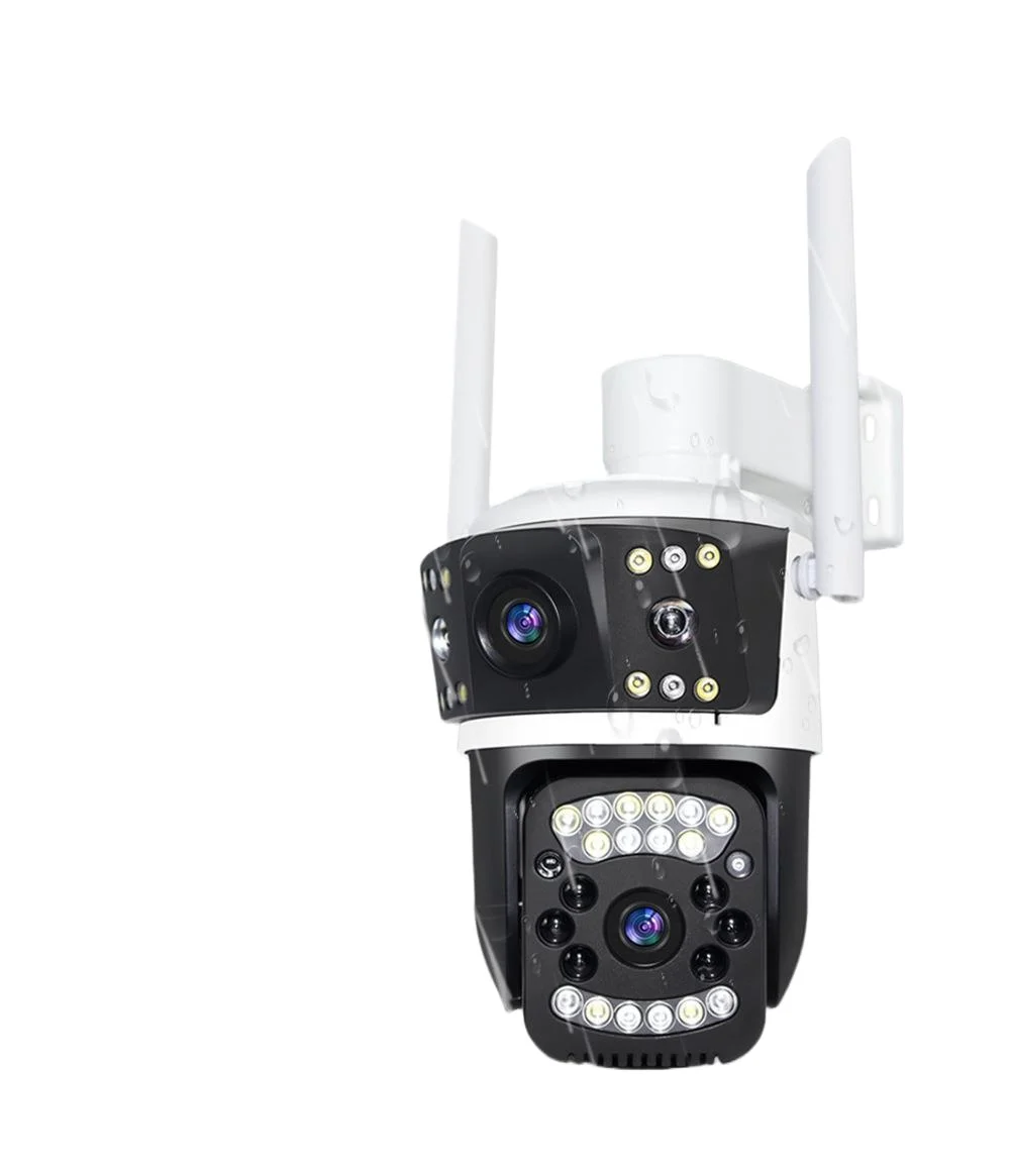 3 Lens Network PTZ Security Camera 6 Megapixel High Definition WiFi Connectivity  use for Outdoor Home