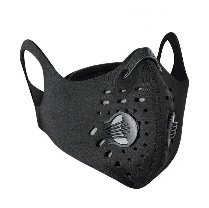 
Sports adjustable Ear loop neoprene bike training cycling activated carbon face cover 