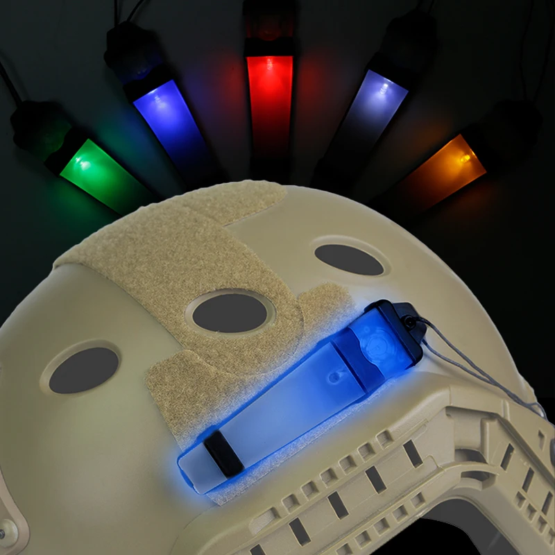 Tactical Military Flashlight Helmet Light Survival Lamp 5 Colors Waterproof Military Signal Lamp Light