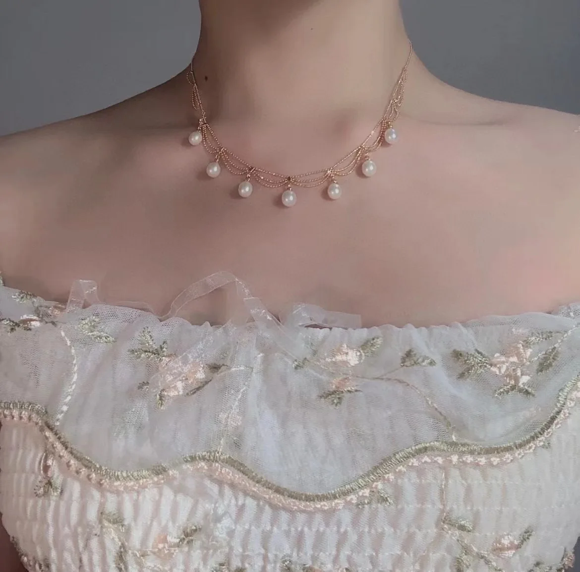 Natural Pearl Gold Plated Jewelry Making Factory Wholesale Hot Selling Polished High Quality Necklace Fashion Accessories