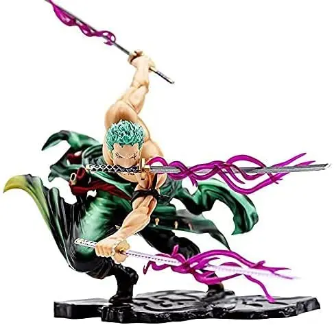HUAYI PVC Statue Anime Action Figure Roronoa Zoro Figure Three Thousand World One Pieces Combat Figure