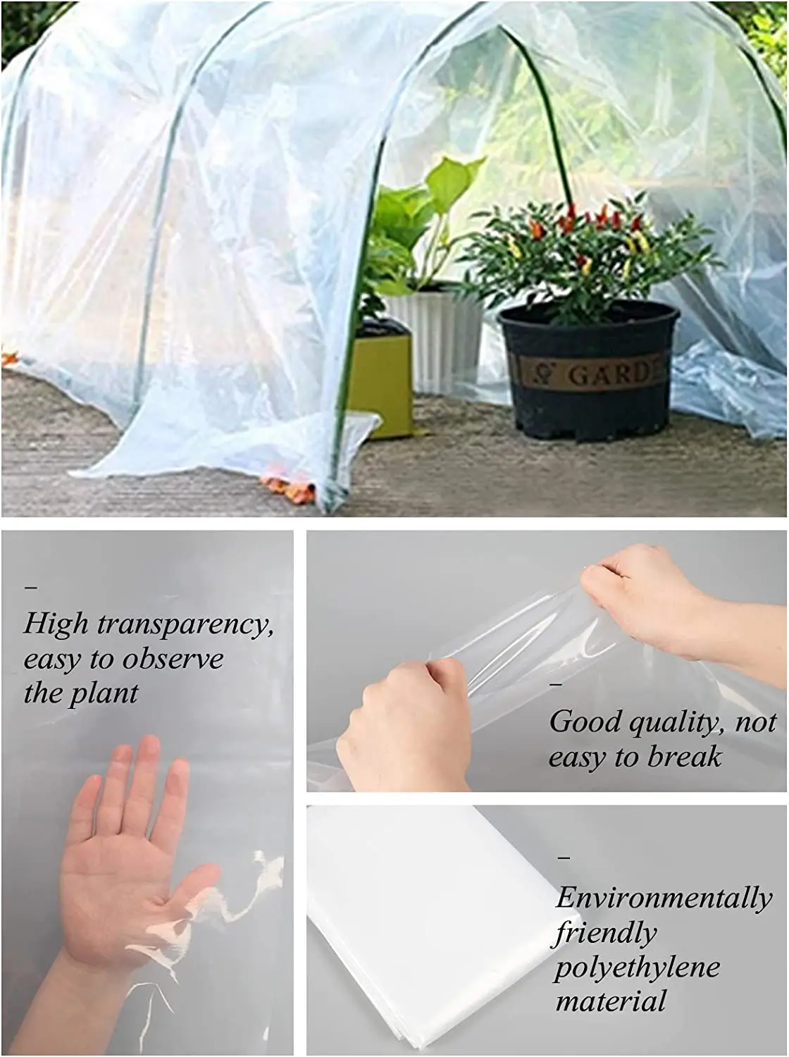 Greenhouse Plastic Film Polyethylene Covering UV 200 250 microns Clear Agricultural multi Plastic Film