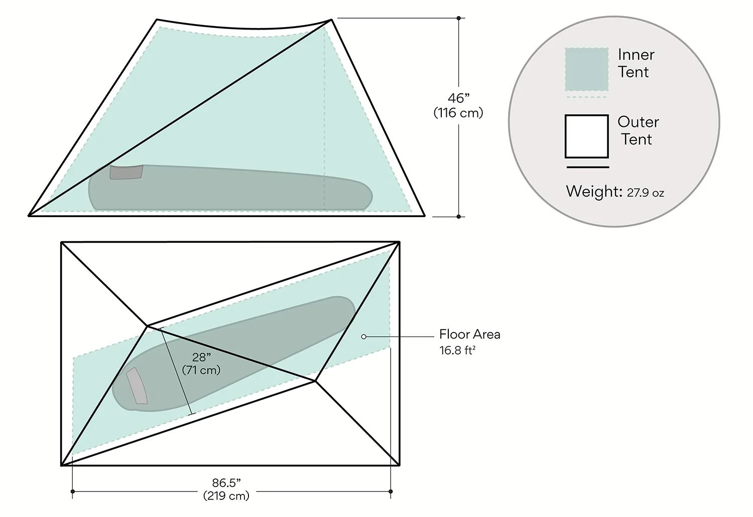 Tent Ultralight Double Walled, Backpacking and Thru Hiking Shelter Simple Pitch beach tent sun shelter folding tent