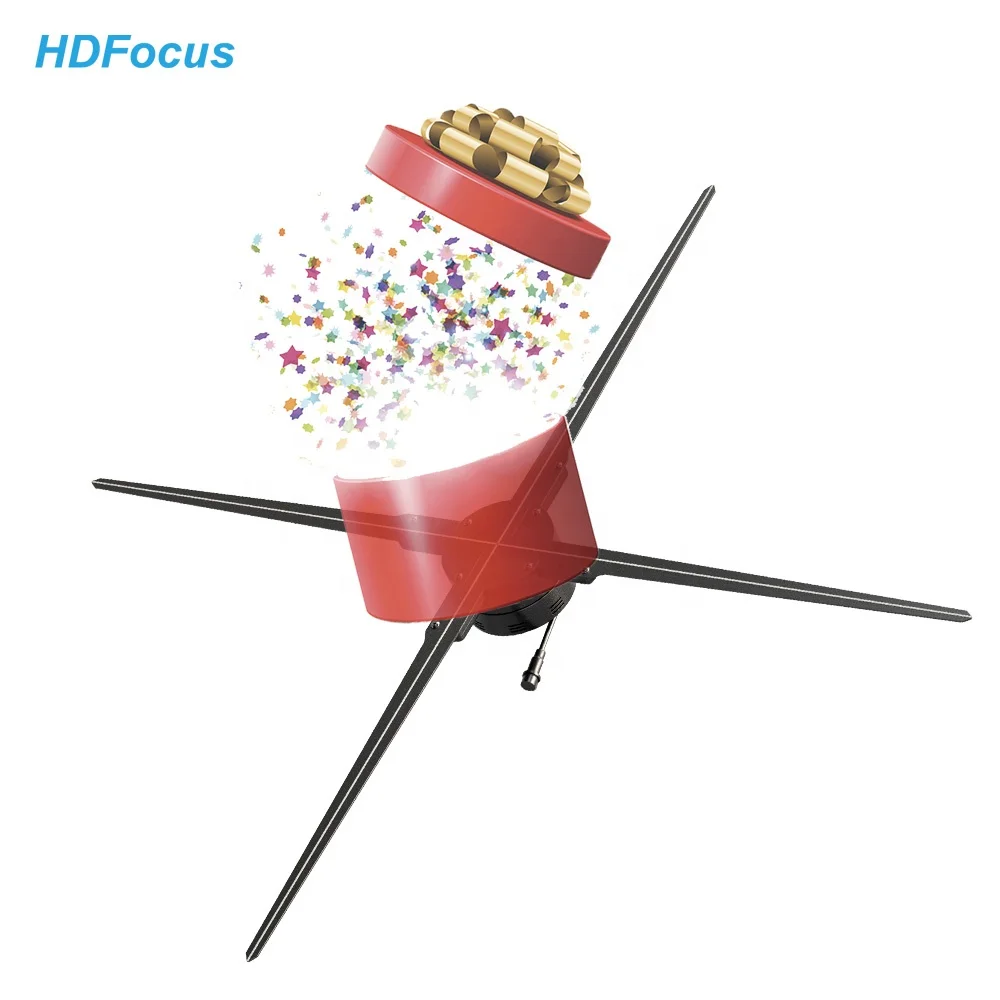 Other Advertising Equipment 7D Hologram Technology 100Cm 3D Holographic Display