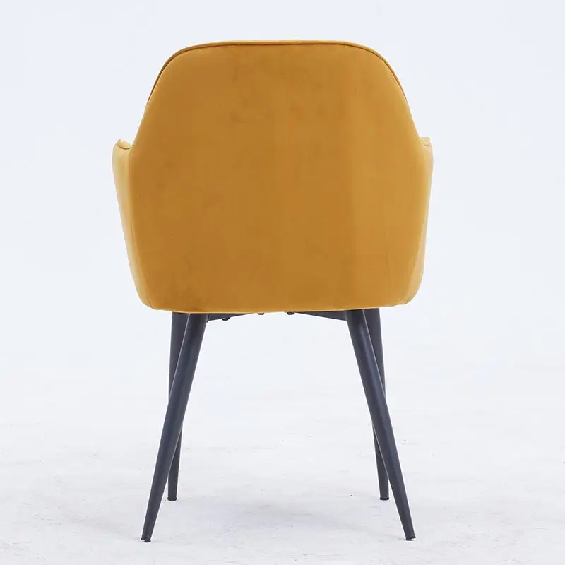 Customized Italian Minimalist Velvet Single Modern Colorful Upholstered Fabric Chairs