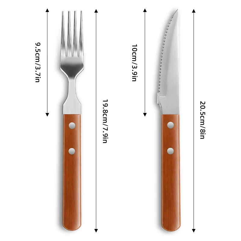 modern tableware stainless steel cutlery set stainless steel tableware 2 pcs for kitchen dinnerware