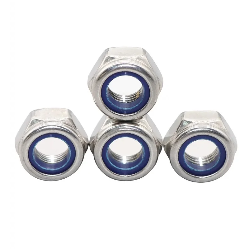 Self-locking lock nut Factory Nylon Insert Lock Nut High Quality Factory Price DIN985 DIN982 Stainless Steel Hex Nylock Nut