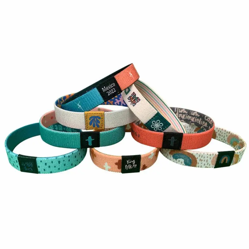 Smart Sensor Sport Bracelet Fabric Wristbands Elastic Custom Fabric Wristband Elastic Wristband Nfc