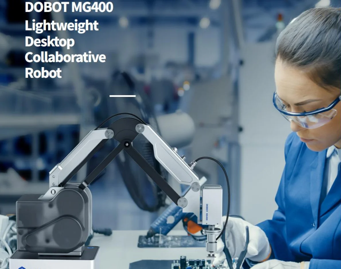  4 оси промышленная Роботизированная рука от китайского производителя Dobot MG400 бюджетный робот-манипулятор для 3C производство царапин программа LUA