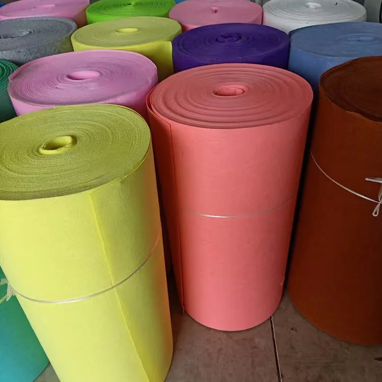 Оптовая продажа цветная иглопробитая Нетканая войлочная ткань для домашних животных