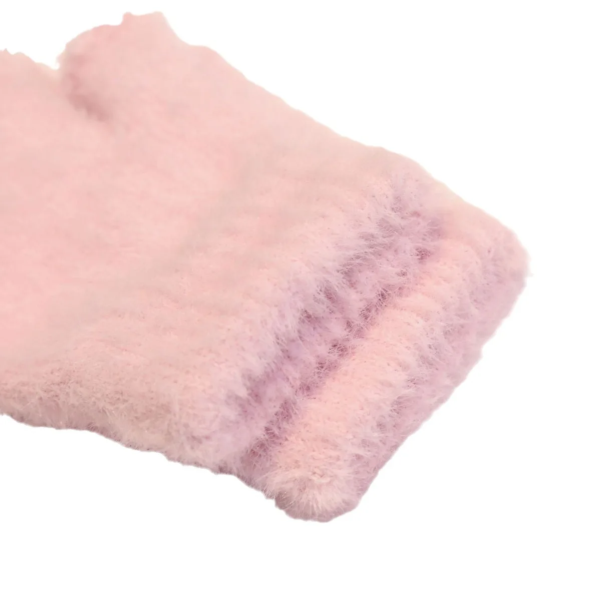 Women Men Half Finger Winter Mink Cashmere Gloves Touch Screen Writing Woolen Warm Mittens For Driving Outdoor Sports