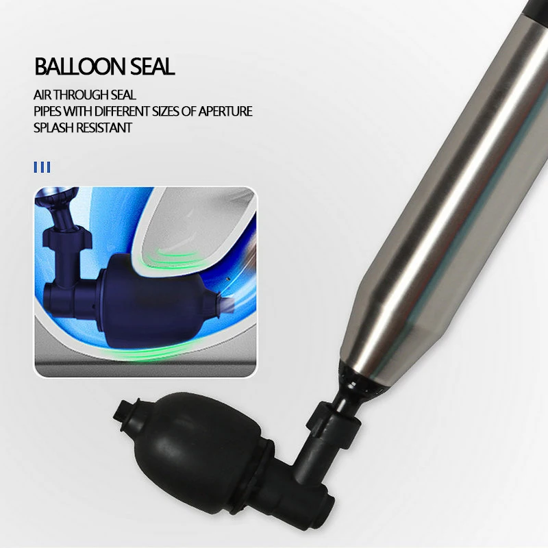 New Stainless Steel Barrel Toilet Pipe Plug Dredge Bathroom Sewer Floor Drain Plug Air Pressure Plungers