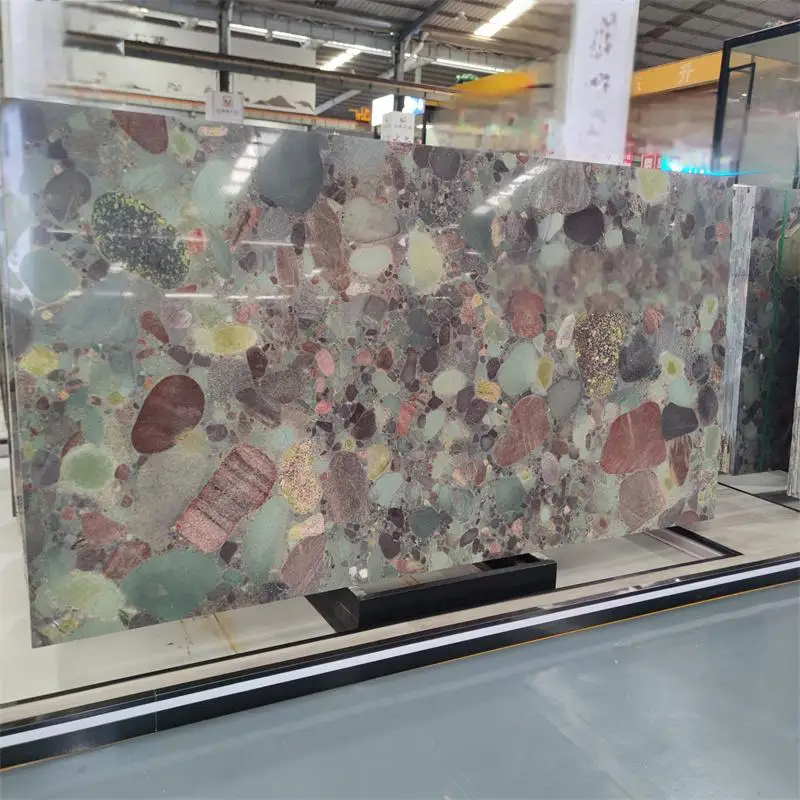 Modern Design Four Season Polished Calcite Natural Marble Slab for Hotels and Villas with 1-Year Warranty