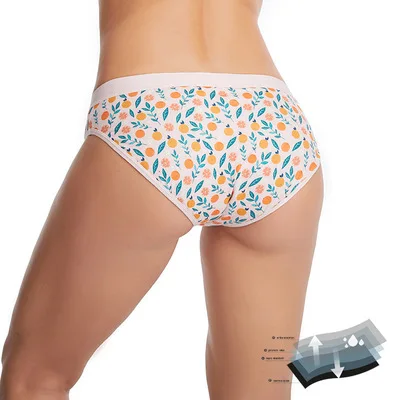 Оптовая продажа, хлопковые герметичные супер менструальные женские защитные трусики для девушек