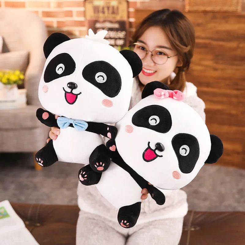Игрушка панда каваи 22 см/35 см/50 см мягкая игрушка панда кукла подушка 2023 новый милый подарок заказной оптовая продажа поступление мягкие плюшевые 2340