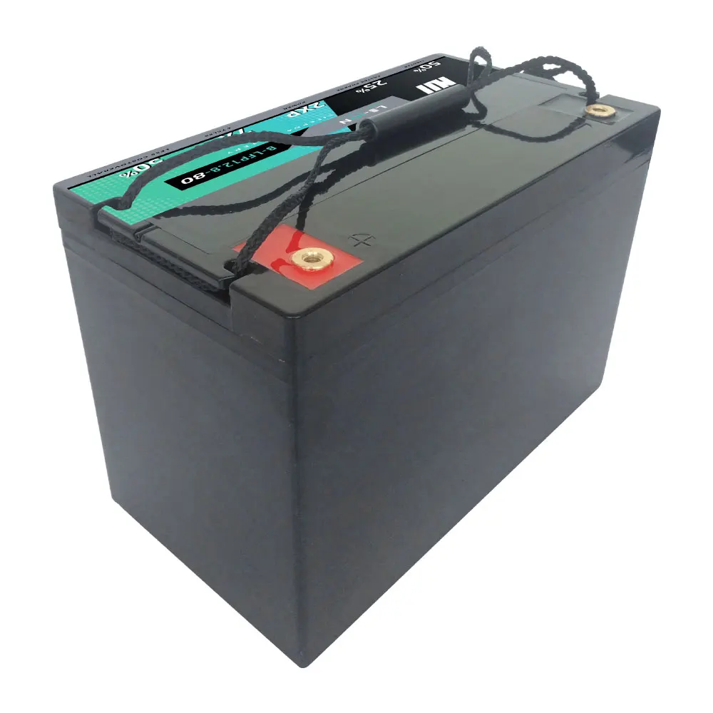 AGM 12V 80Ah LiFePO4 rechargeable battery pack for AUTO, Car starting, RV, solar storage, Boats, Yacht