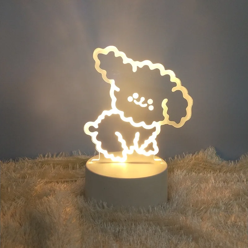 Hologram 3d Illusion Lamp for Kids Child Bedroom Decor Night lights USB Led Night Light