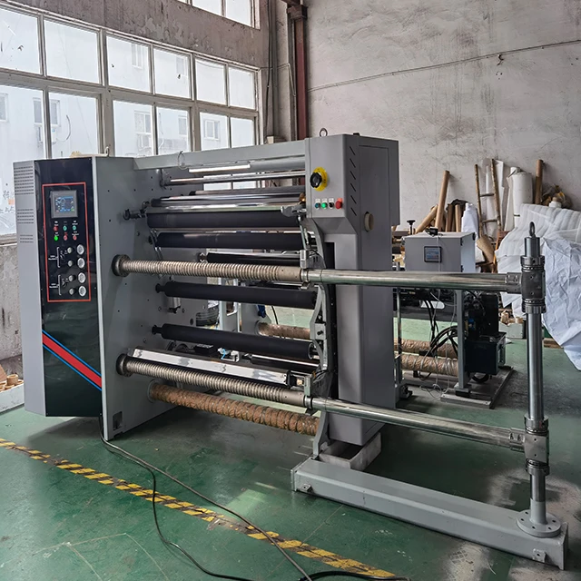 Siemens PLC and Servo Motor Control High Speed Plastic Film Slitting and Rewinding Machine