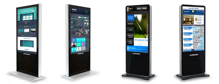 2024 New Cheap Digital Signage Floor Standing Touch Kiosk WiFi LCD Advertising Display for Outdoor Advertising Screen Players