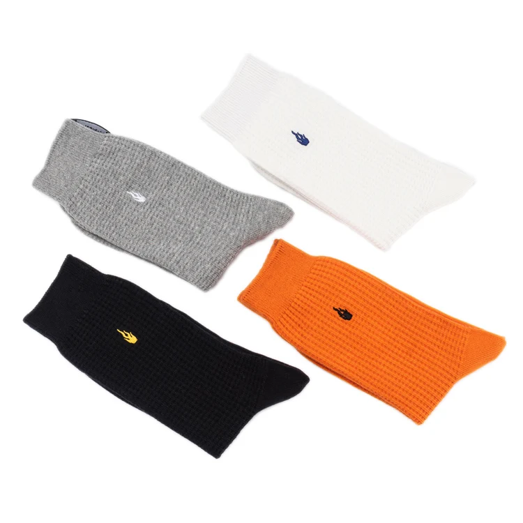 cotton and hemp custom no logo golf designer socks with embroidery logo for adults