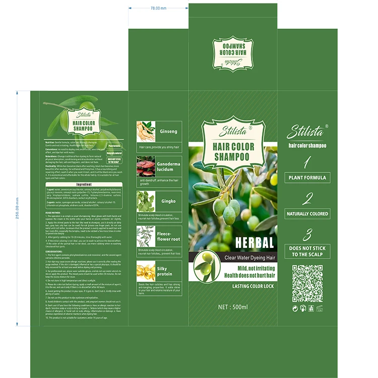 Natural Professional Organic Hair Color Shampoo To Cover Grey Hair Magic Fast Hair Dye Shampoo For Women From Korean