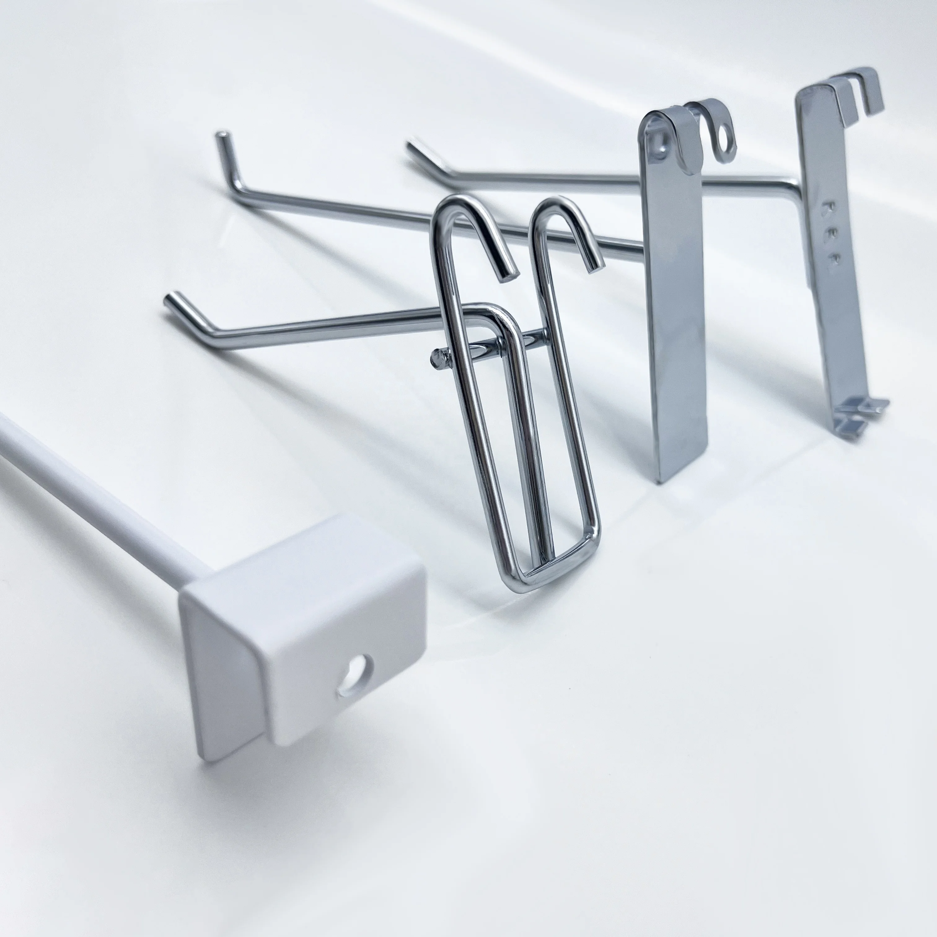 [MSMX] Best Price Security Metal Set Peg Hooks Garage Doble Slatwall Hooks Display for Supermarket