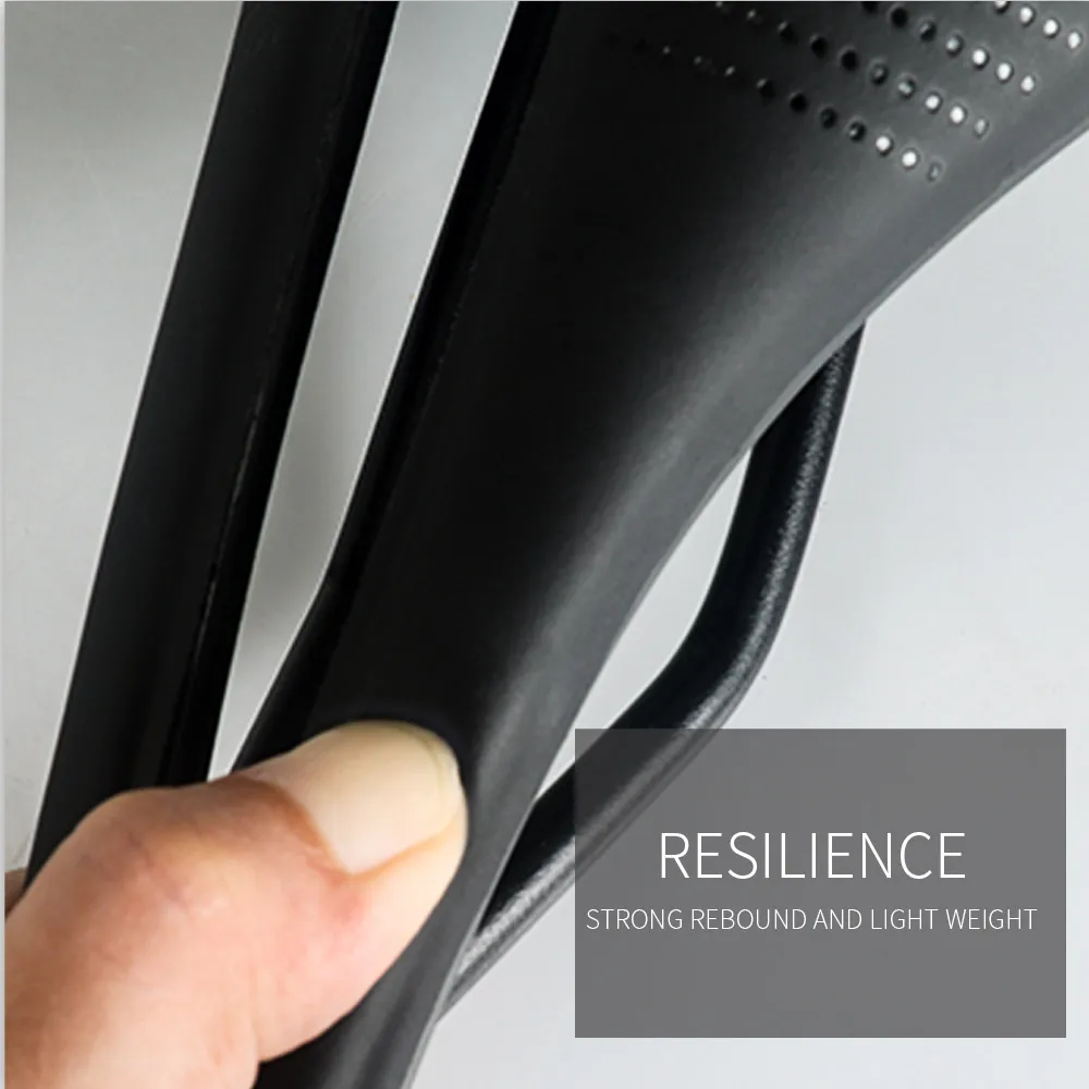 Toseek Plastic/Pvc Mountain Bike Seat Black/Green/White/Red Suspension EVA Comfort Saddle Leather Bicycle Road Bike Saddle  Mtb