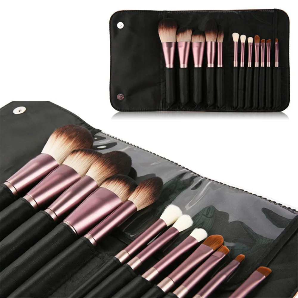  Частная этикетка кисточек для макияжа с логотипом Make Up bruhes набор женский макияж кисти 12