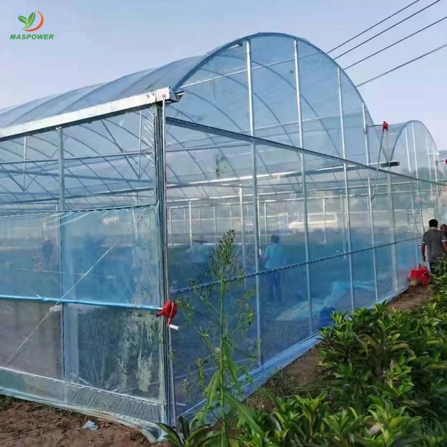 120 150 180 200 microns PO PE greenhouse plastic film uv resistant blue black color