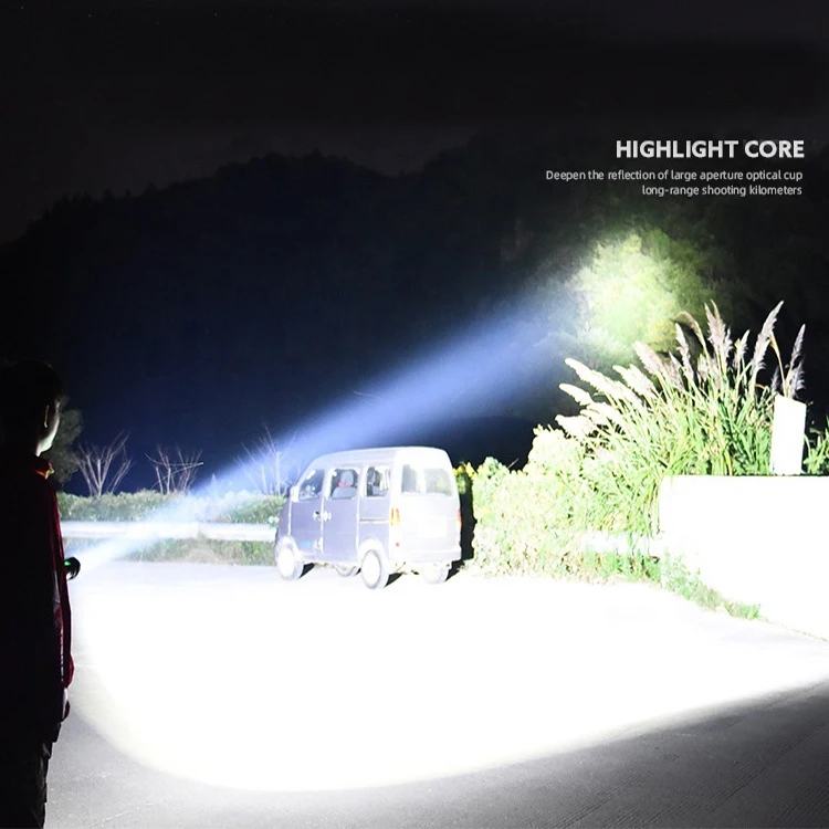 High Power Rechargeable Hunting Camping FlashLights Outdoor Waterproof Micro USB Powerful Torch LED Zoom Tactical Flashlight