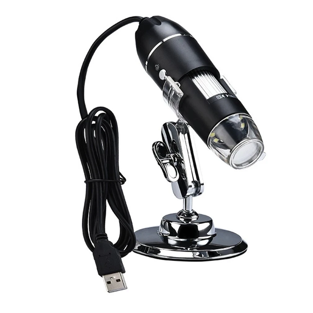 Practical Electronics 5MP USB 8 LED Digital Camera Microscope Endoscope Magnifier 50X~500X Magnification