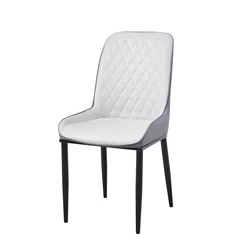High Quality Dining Kitchen Chair Leather Fabric Wood Leg Upholstered Dining Chair