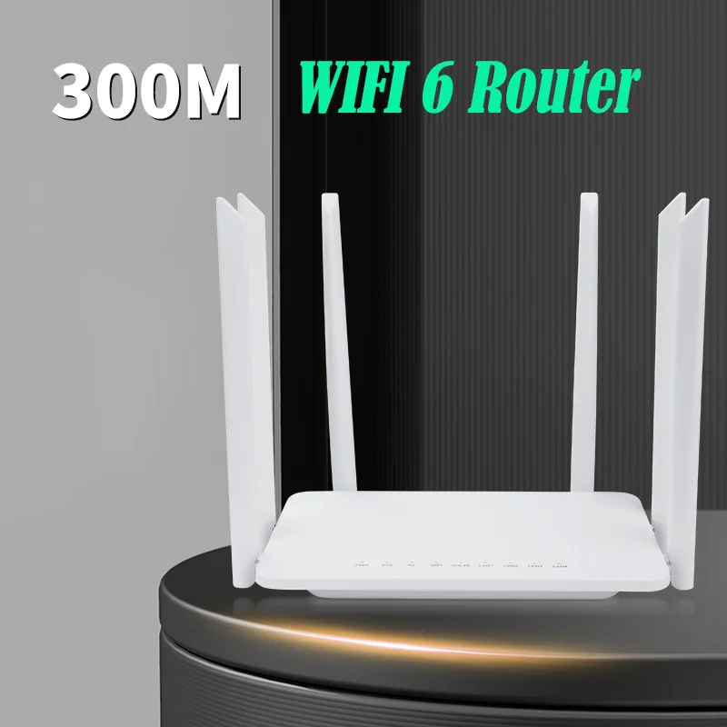 ZJX Z200-EU Wireless 2.4GHz 300Mbps Unlocked 4G Wifi6  Hotspot Wifi Routers Internet SIM Card Router