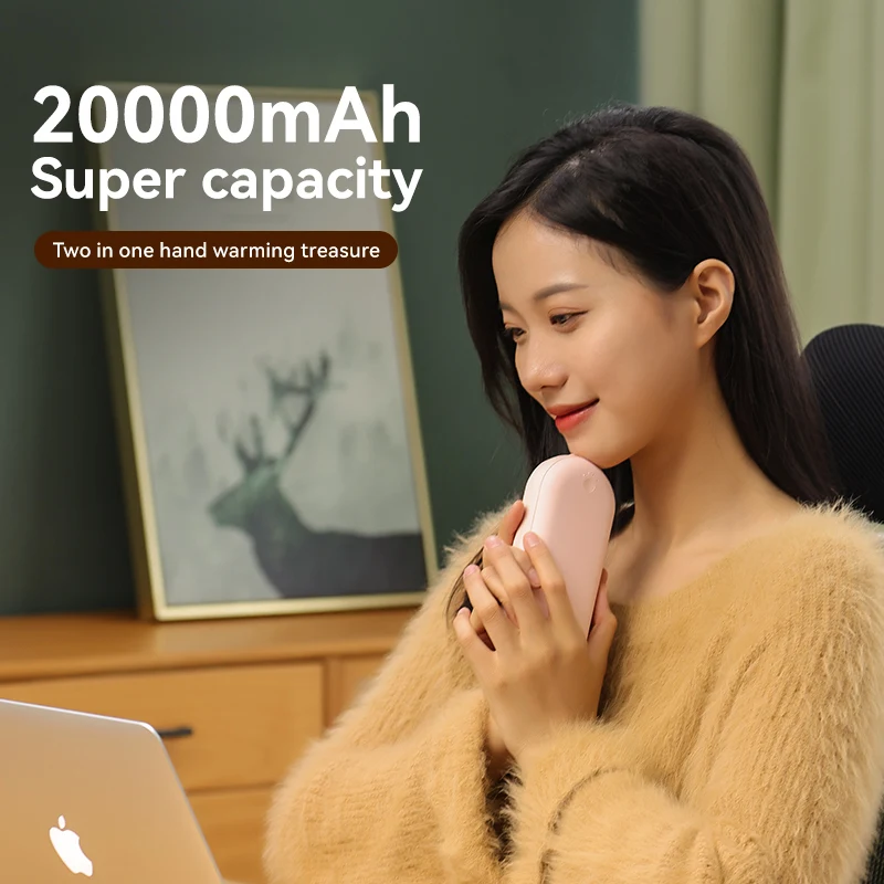 2022 innovation gift hot sale Hand Warmer Heating Mobile Power USB Rechargeable Handheld Warmer Pocket Electric Heater Warmer