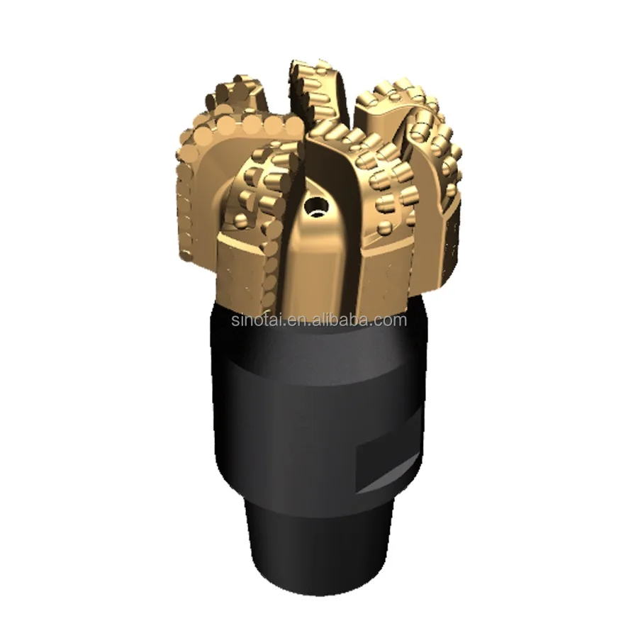 new design wholesale drag bit 120mm with 5 alas  pdc drill bit   5 1/2 inch scrap Vietnam for oil drilling